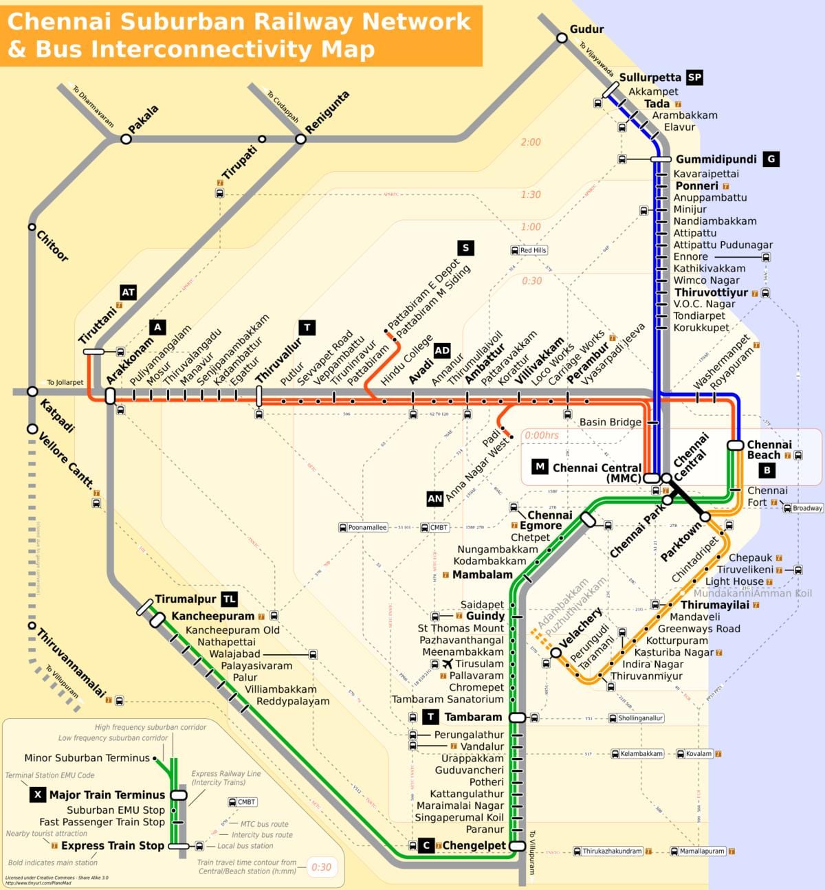 erdiko Chennai mapa