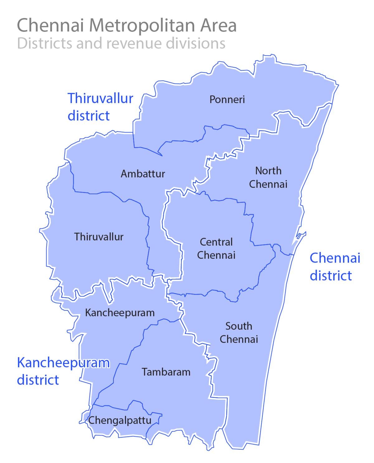 Chennai muga mapa