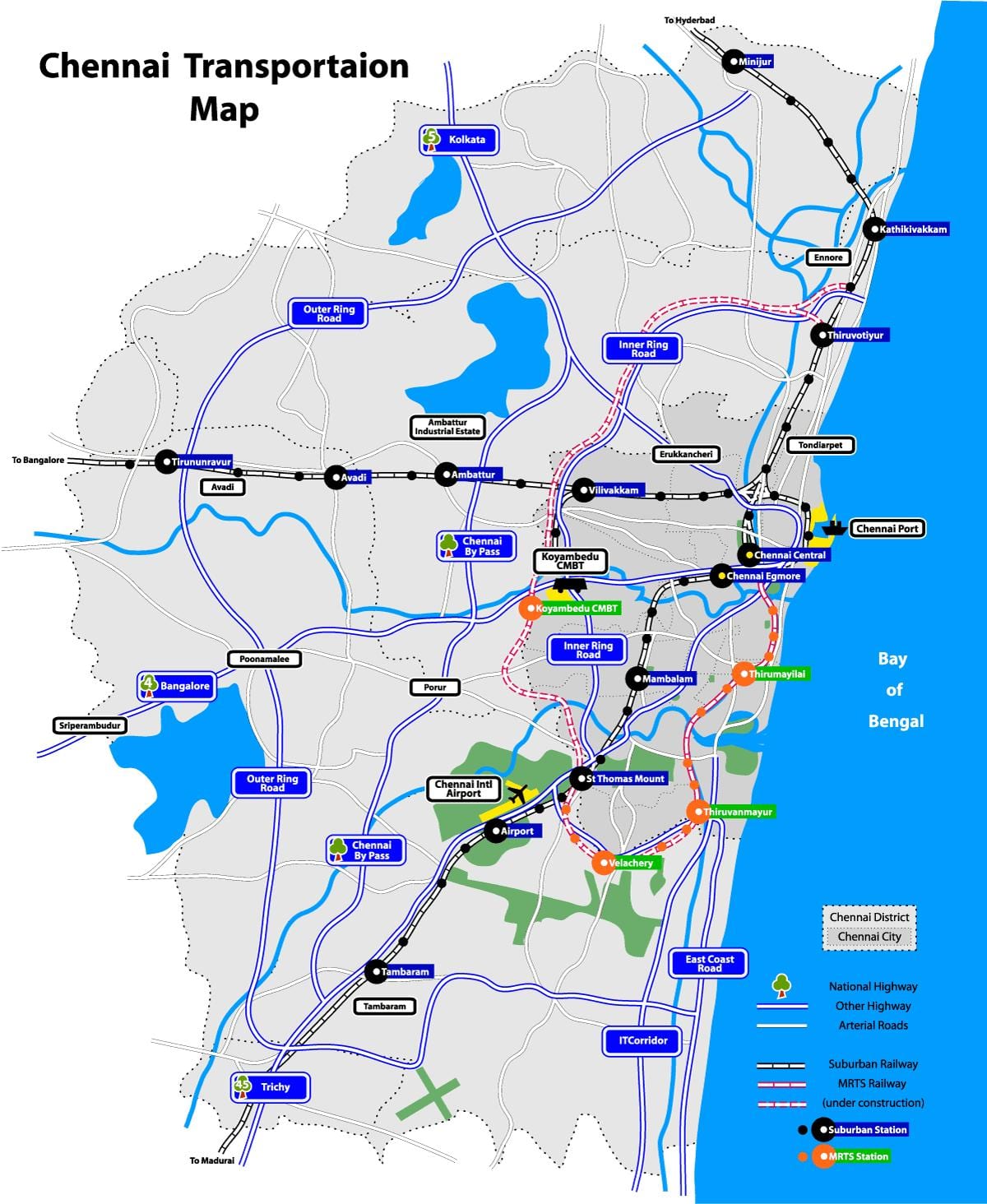 mapa Chennai laku