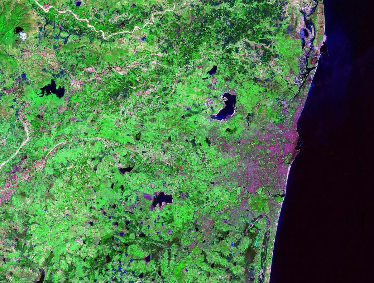 satelite mapa Chennai