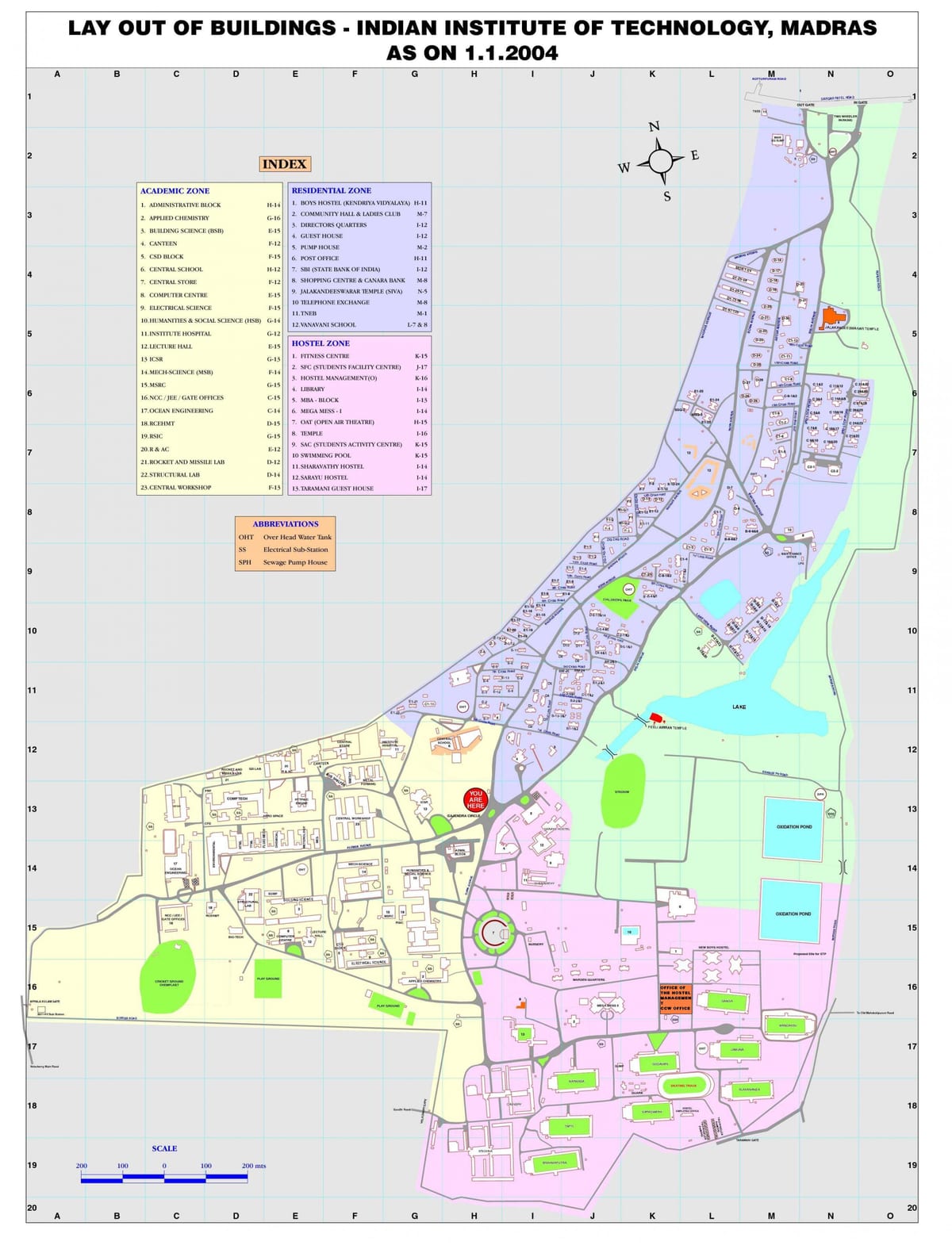 iit in Chennai mapa